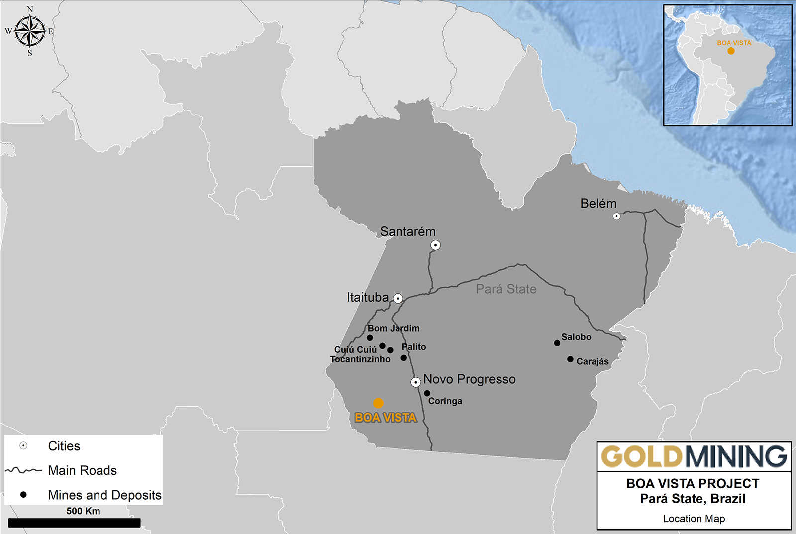 Location Map - Tapajós Gold District